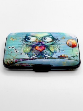 OWL PRINTS CREDIT CARD WALLET